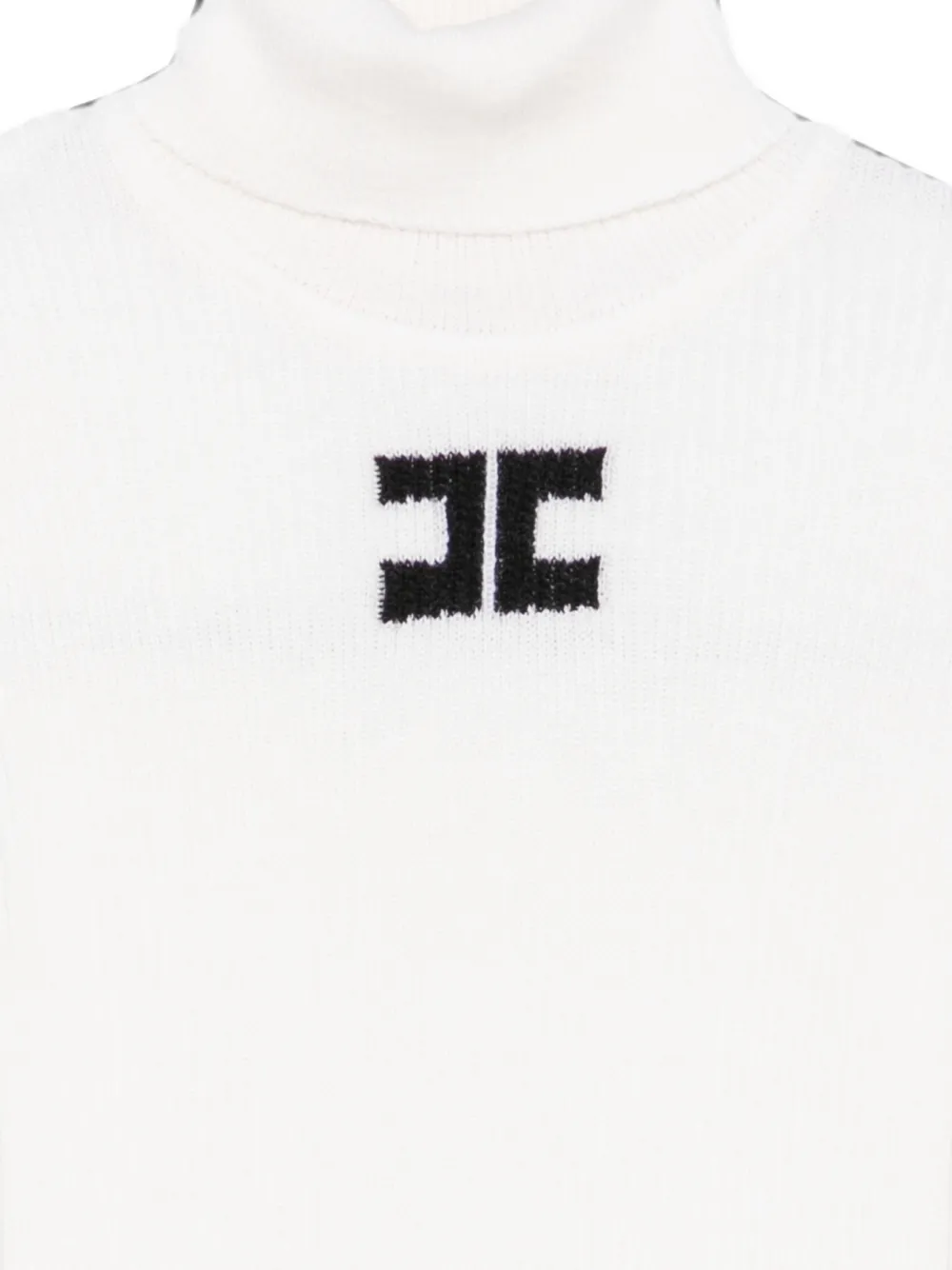 Elisabetta Franchi La Mia Bambina Coltrui met geborduurd logo Wit