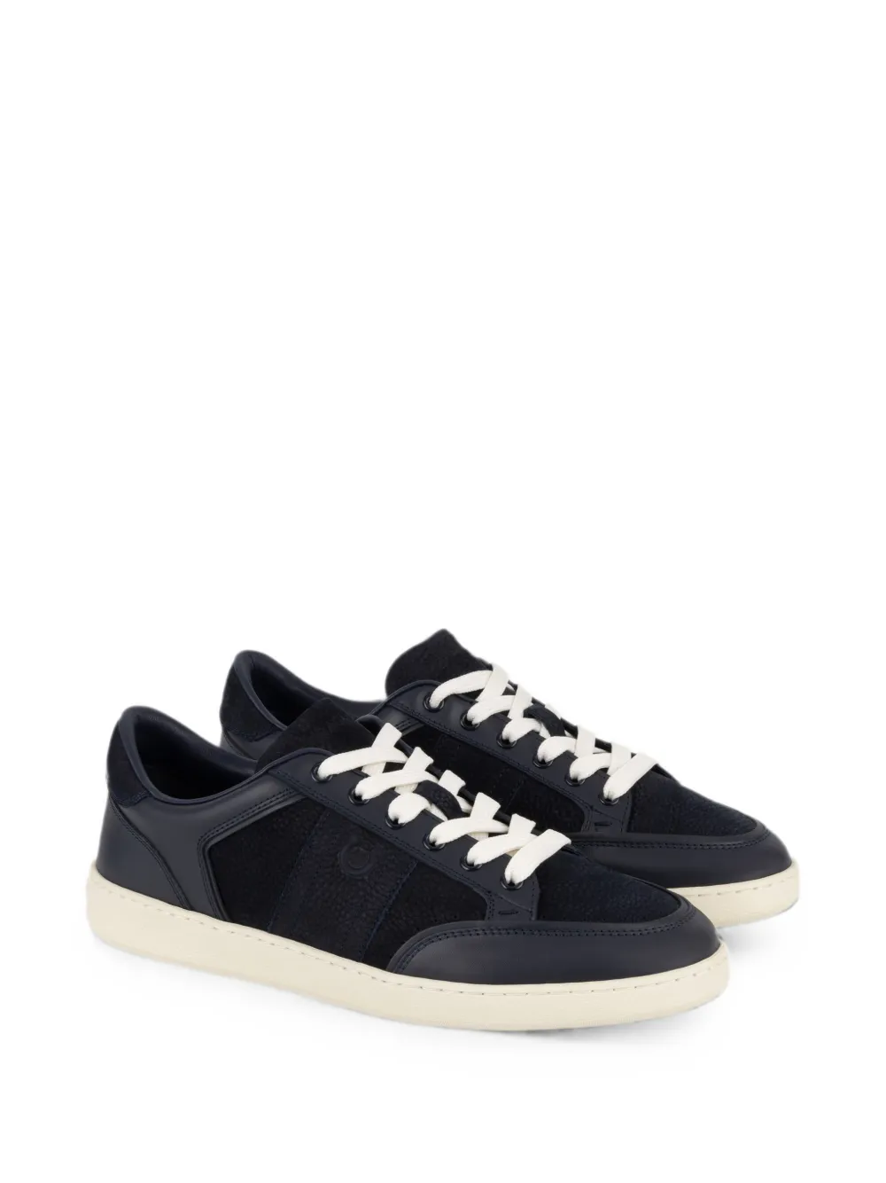 Ferragamo Low-top sneakers with signature Blauw