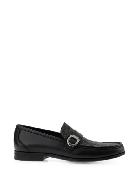 Ferragamo loafers with Gancini ornament