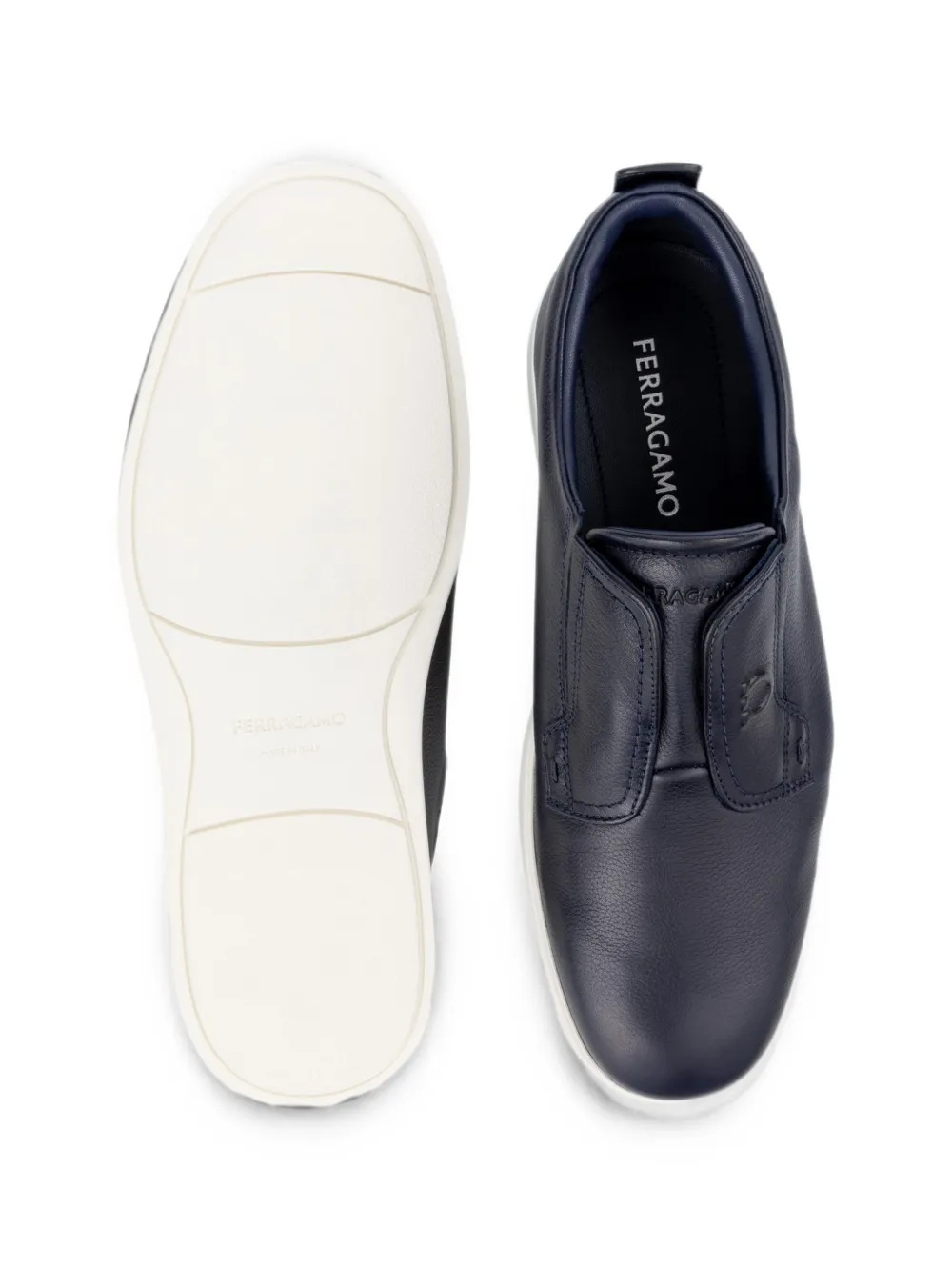 Ferragamo Derby slip-on schoenen Blauw
