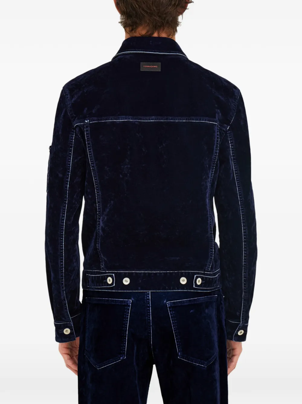 Ferragamo Truckerjack Blauw