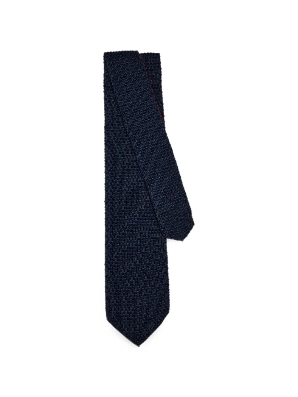 Ferragamo silk and cashmere tie - Infinite Inspirations - Blau