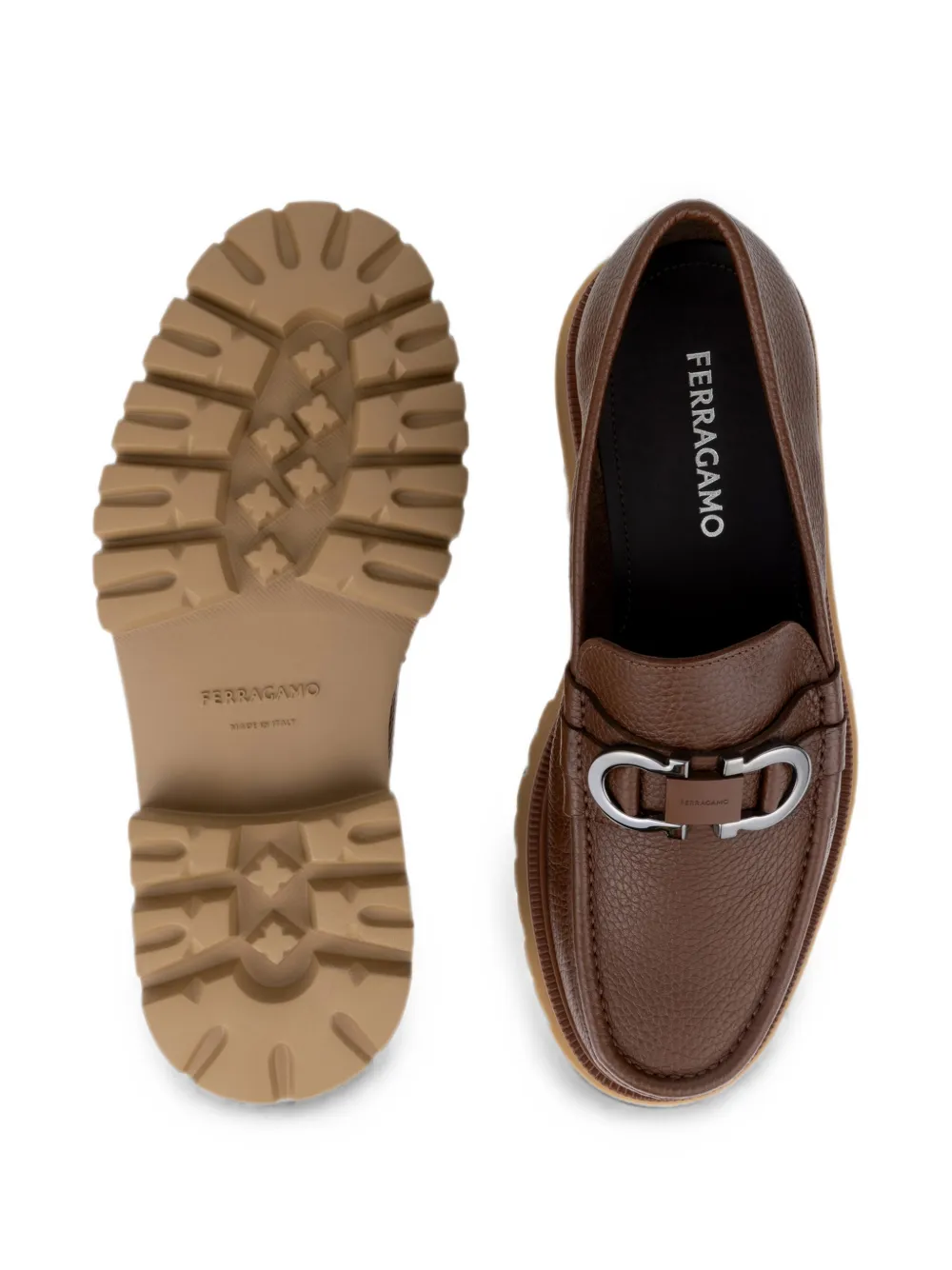 Ferragamo Gancini ornament loafers Bruin