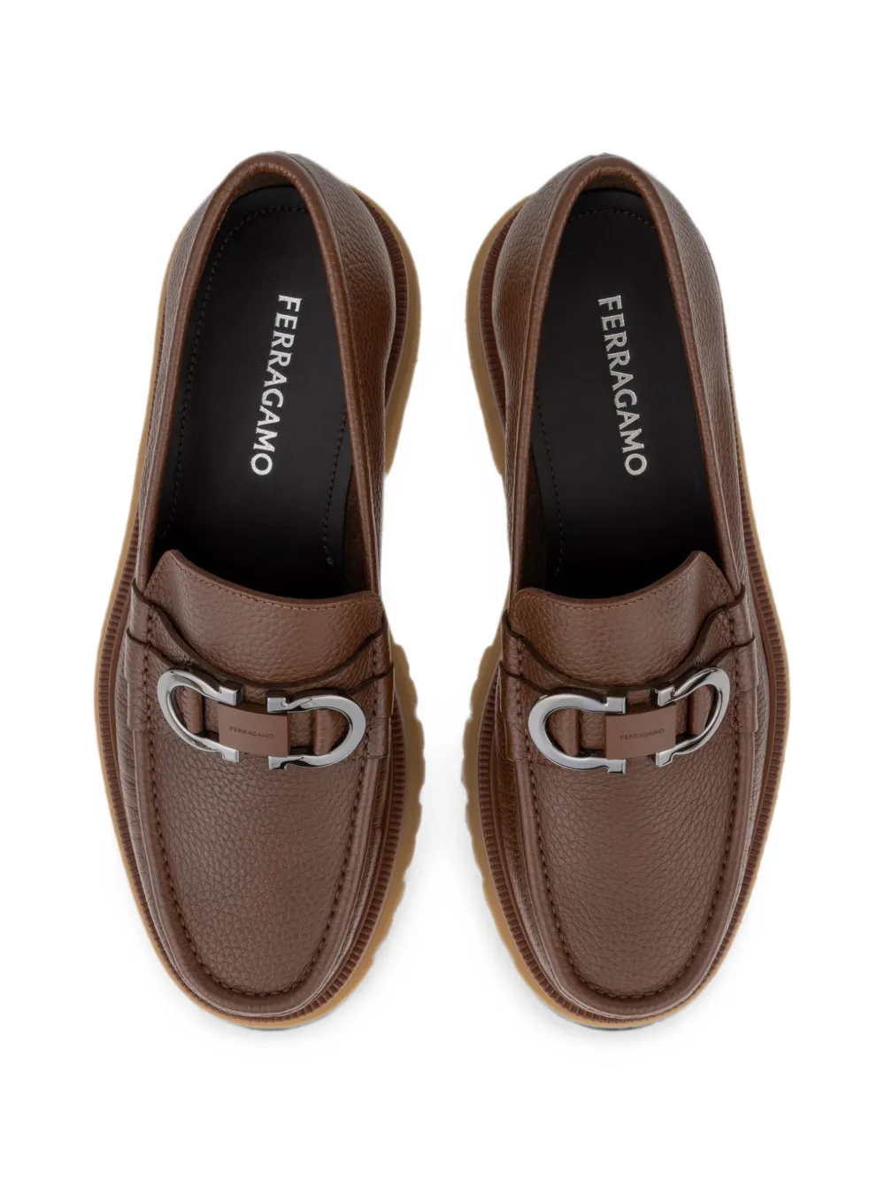 Ferragamo Gancini ornament loafers Bruin