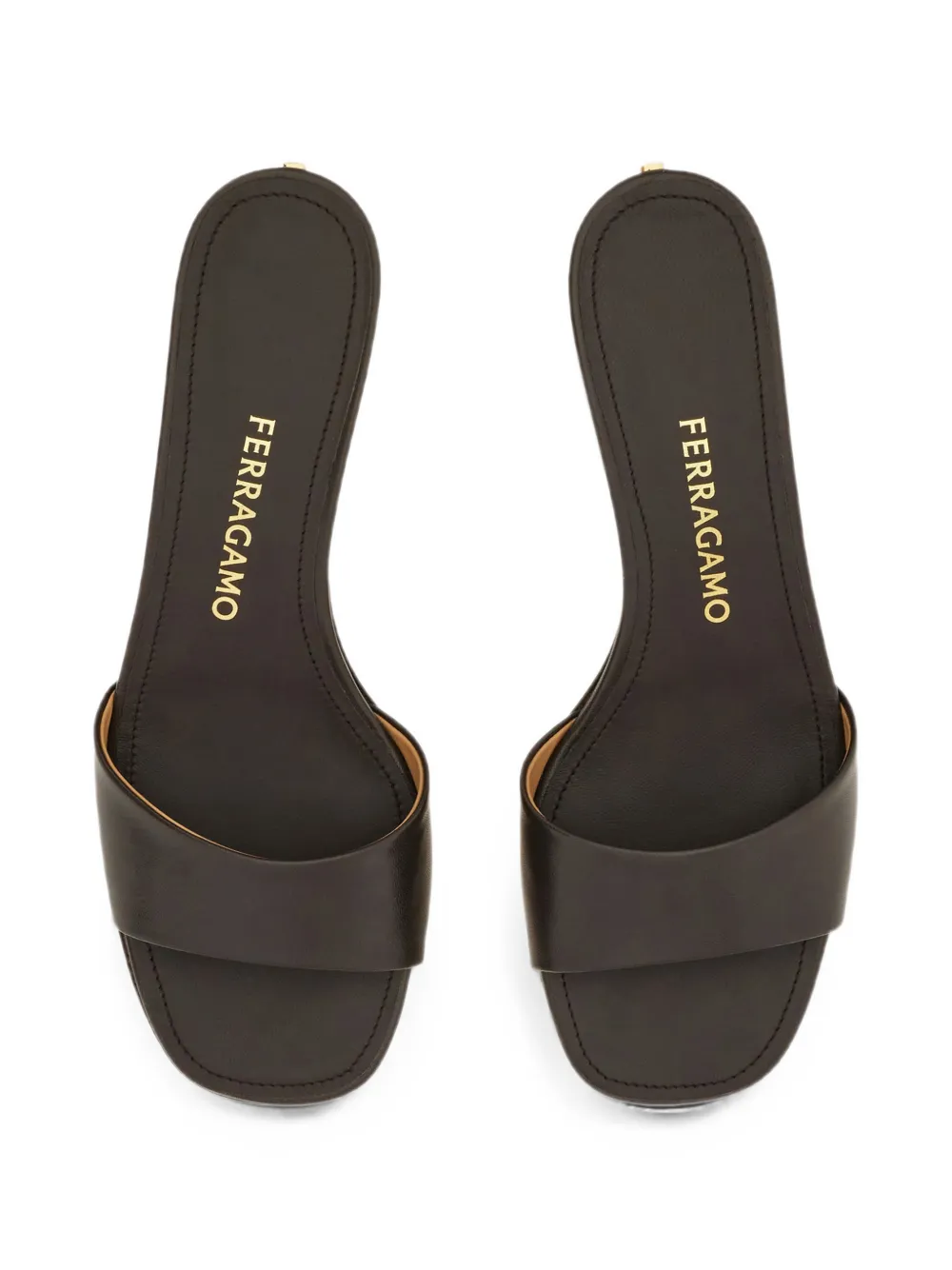 Ferragamo Low heeled slides Zwart