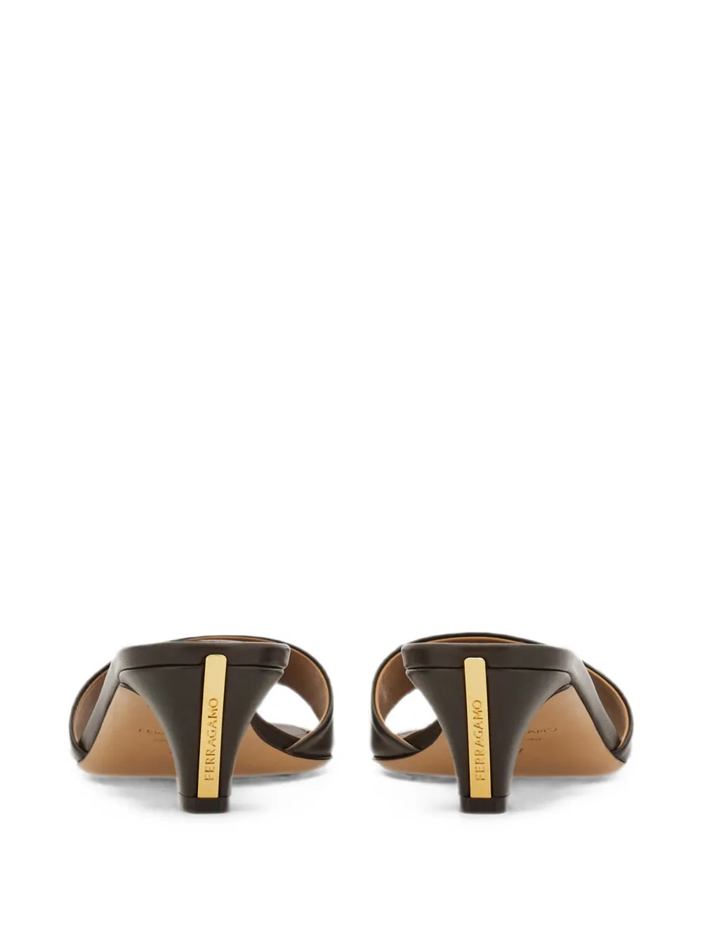 Ferragamo Low heeled slides Zwart
