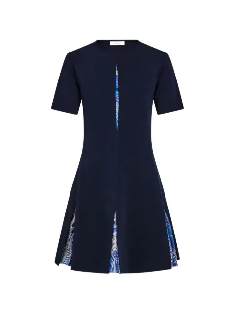 Ferragamo vestido tejido con apliques con estampado Rooster