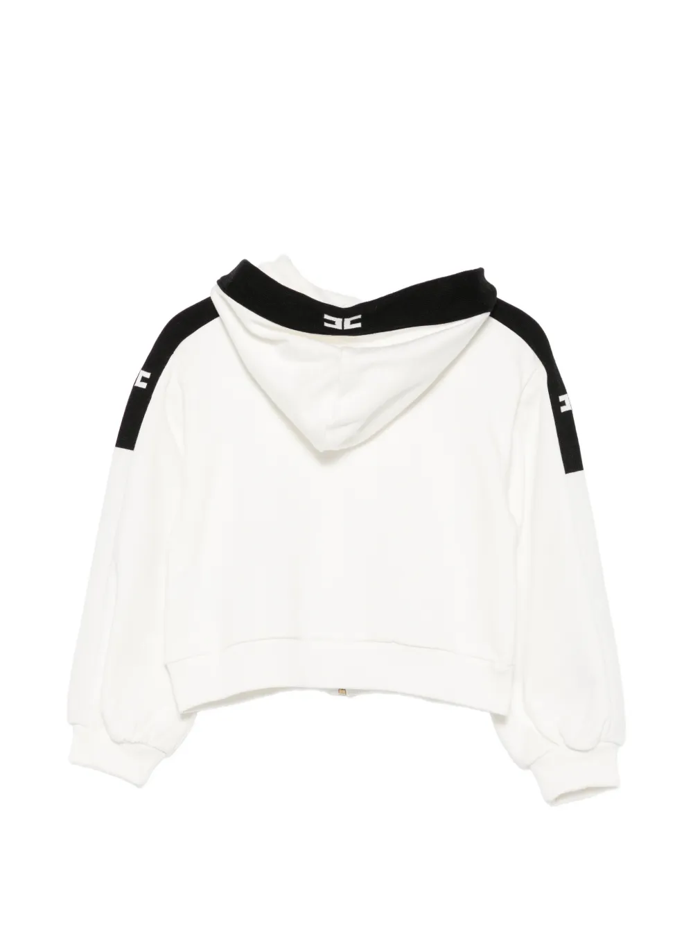 Elisabetta Franchi La Mia Bambina Hoodie met rits Wit