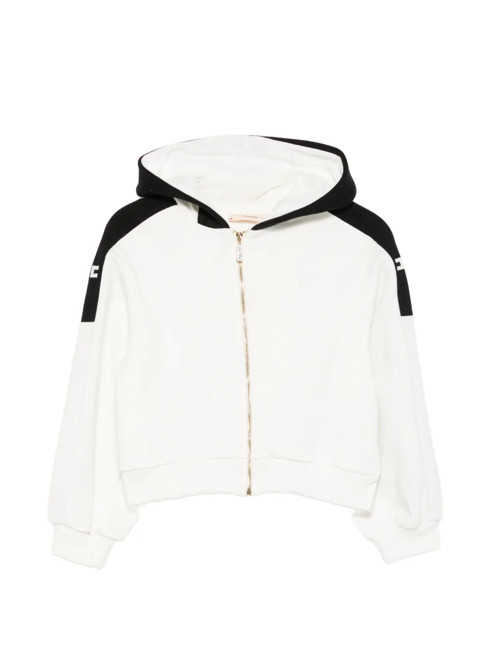 Elisabetta Franchi La Mia Bambina zip-up hoodie - Bianco