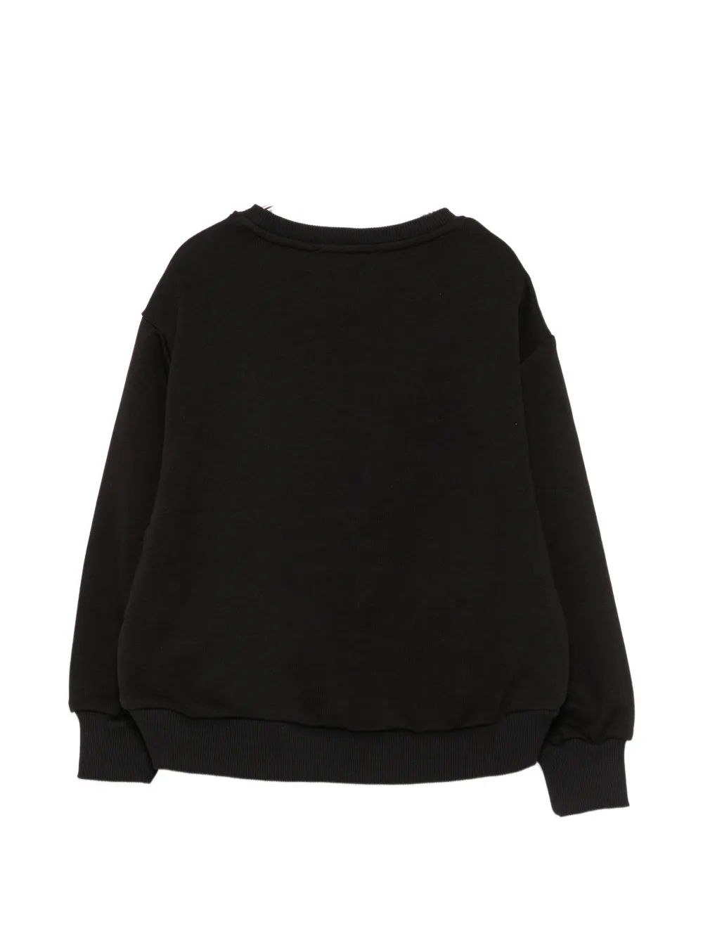Elisabetta Franchi La Mia Bambina Sweater met logopatch Zwart