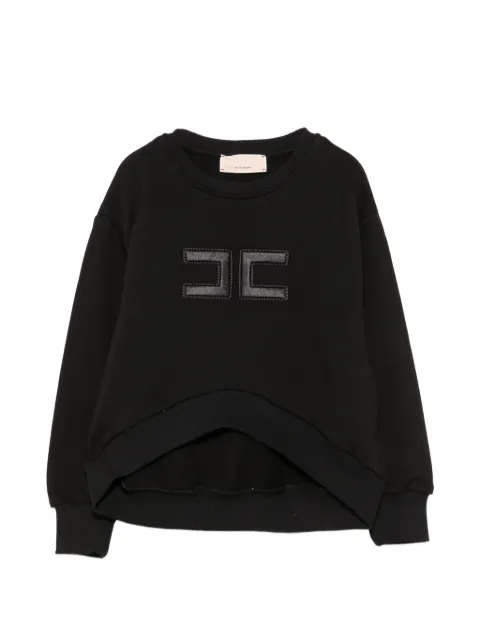 Elisabetta Franchi La Mia Bambina logo-patch sweatshirt