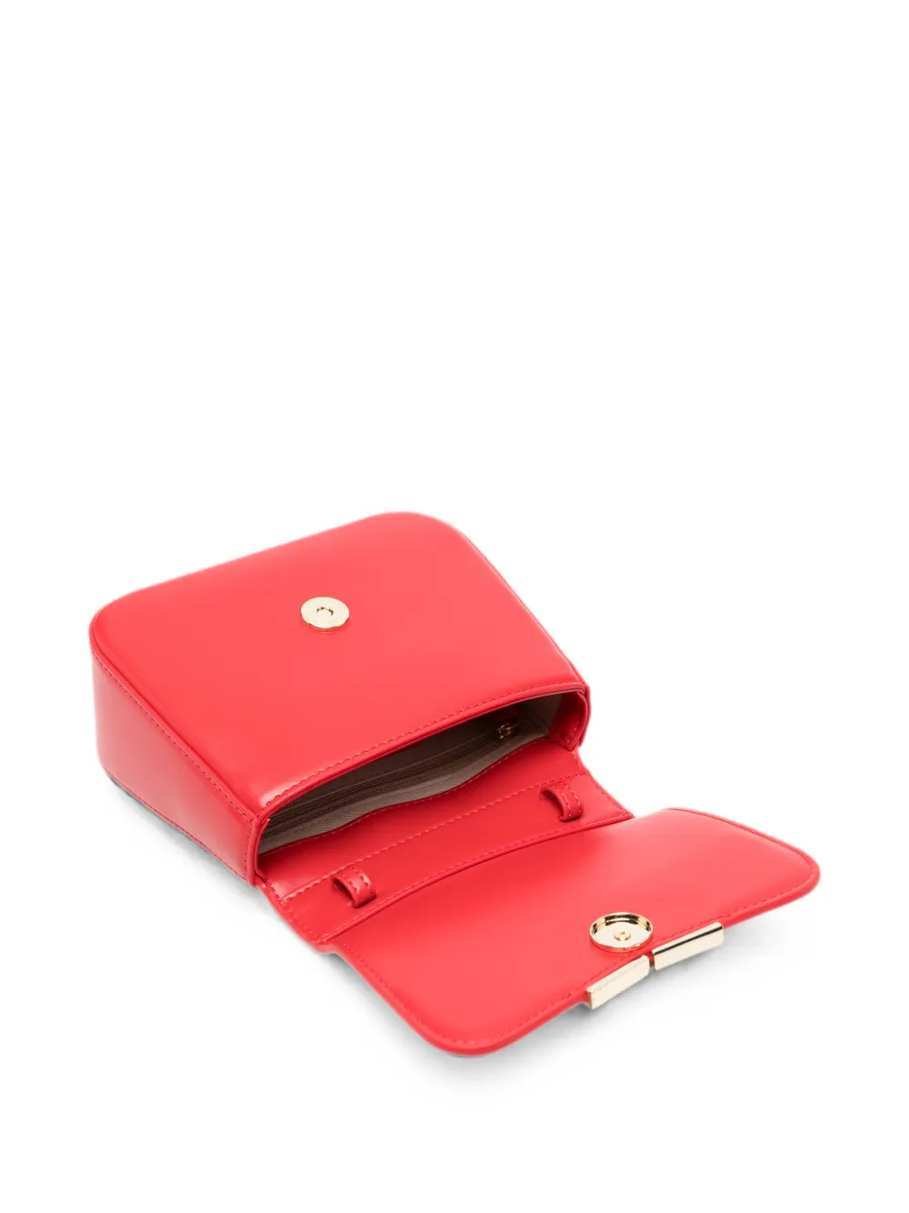 Elisabetta Franchi La Mia Bambina Schoudertas met logoplakkaat Rood