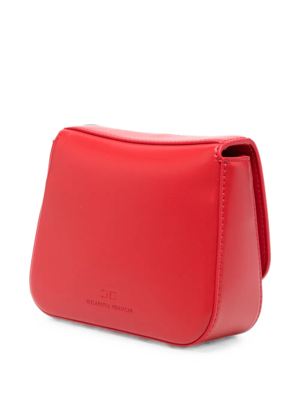 Elisabetta Franchi La Mia Bambina Schoudertas met logoplakkaat Rood
