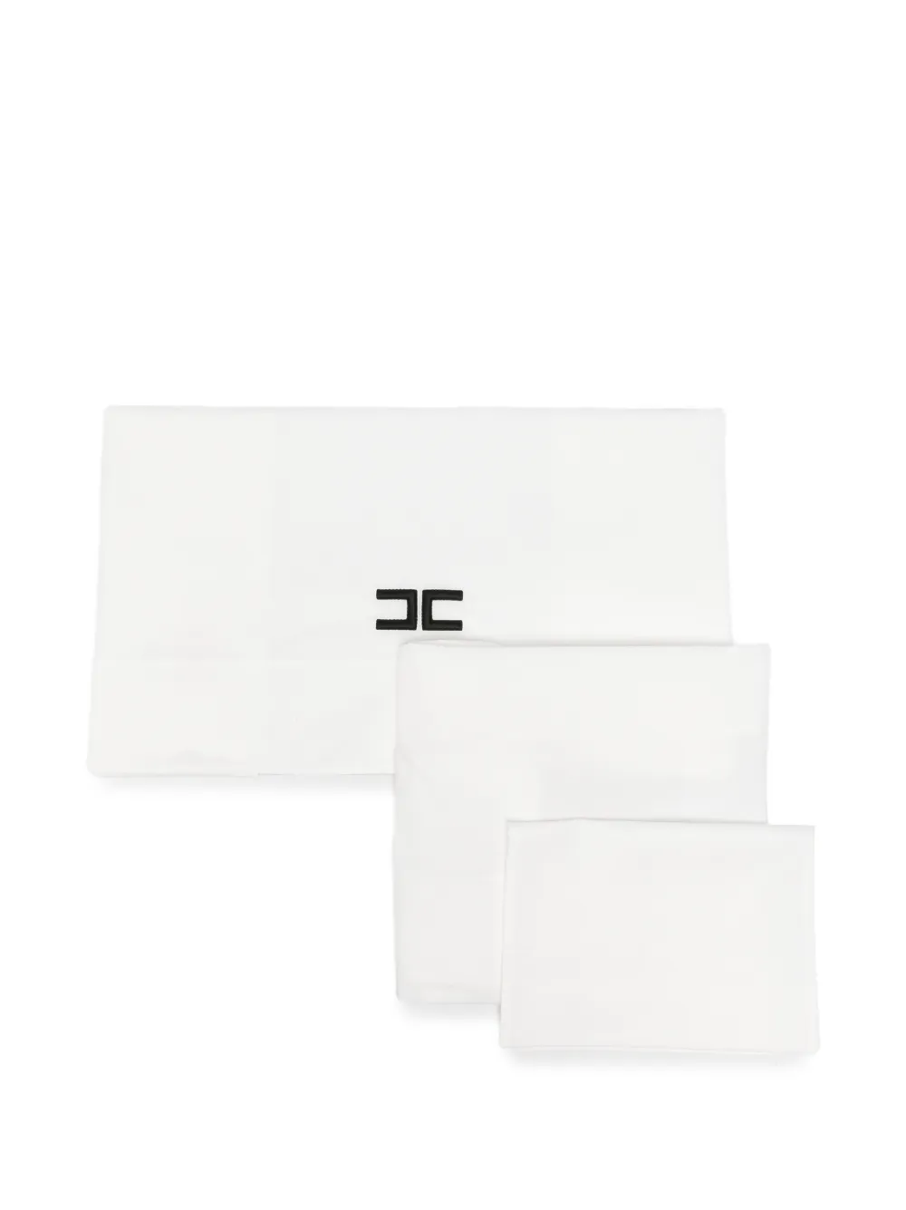 Elisabetta Franchi La Mia Bambina logo-detail bedding set - Bianco