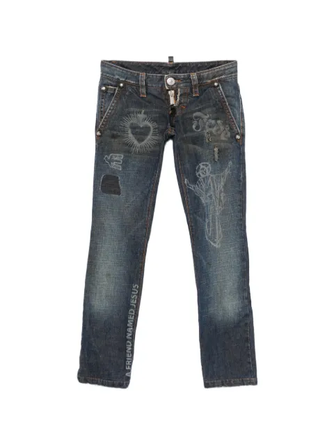 DSQUARED2 2000s graphic-print jeans