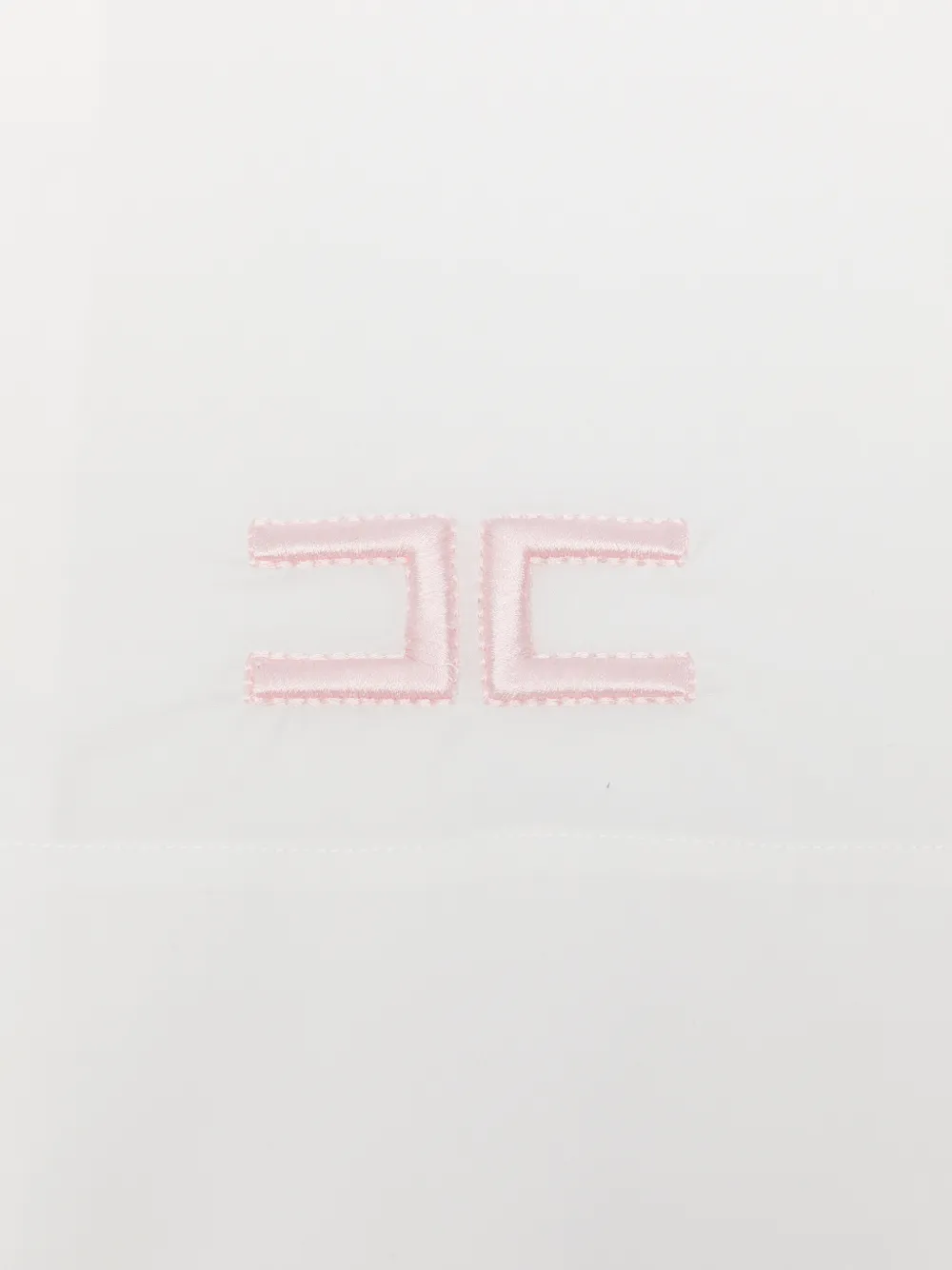 Elisabetta Franchi La Mia Bambina embroidered logo bedding set Wit