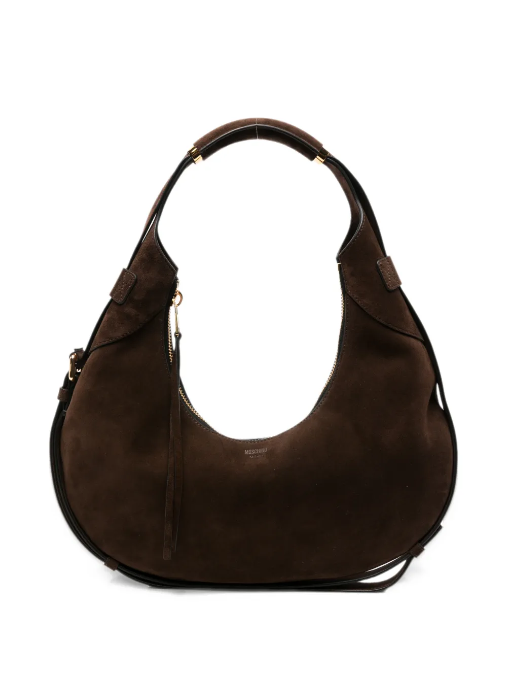 Moschino suede shoulder bag - Marrone