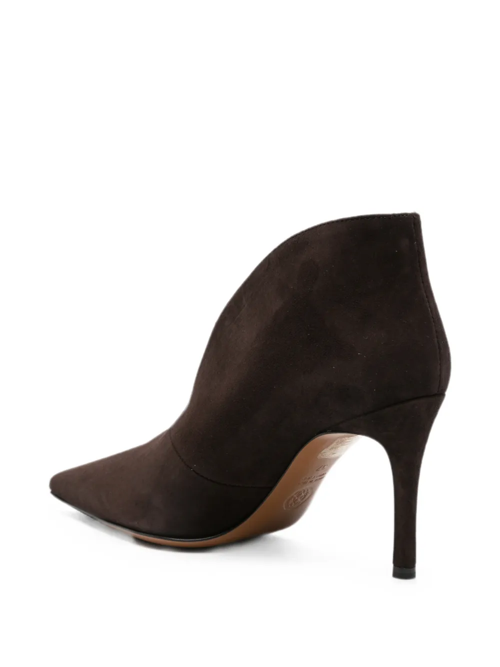 Roberto Festa pointed-toe V-cut leather ankle boots Bruin