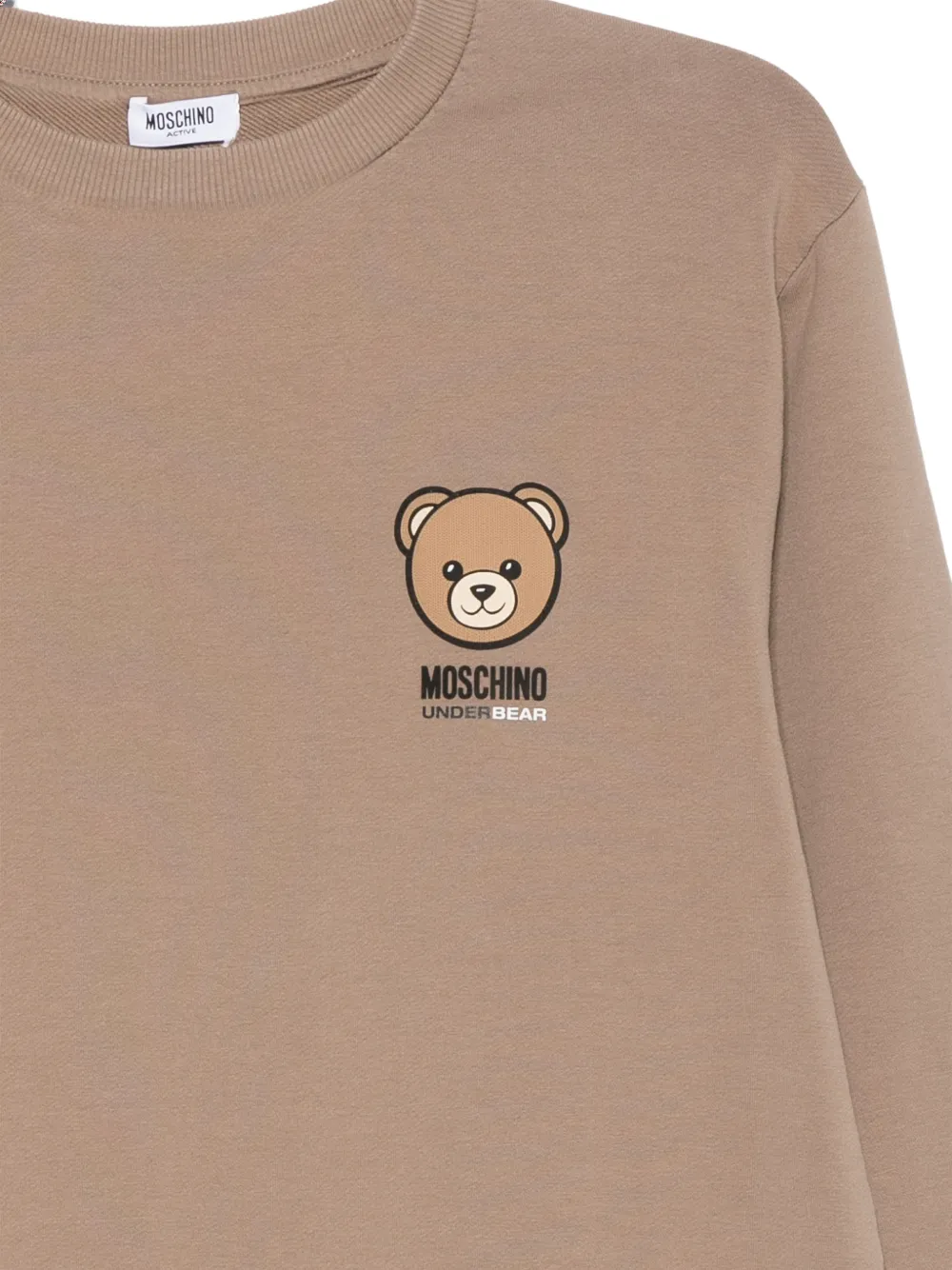 Moschino Teddy Bear long-sleeve sweatshirt Beige