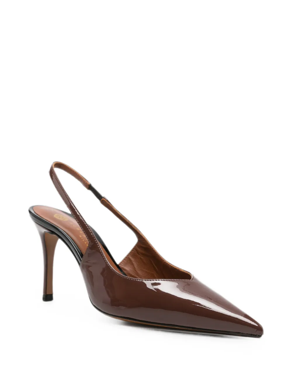 Roberto Festa pointed-toe slingback leather heeled pumps Bruin