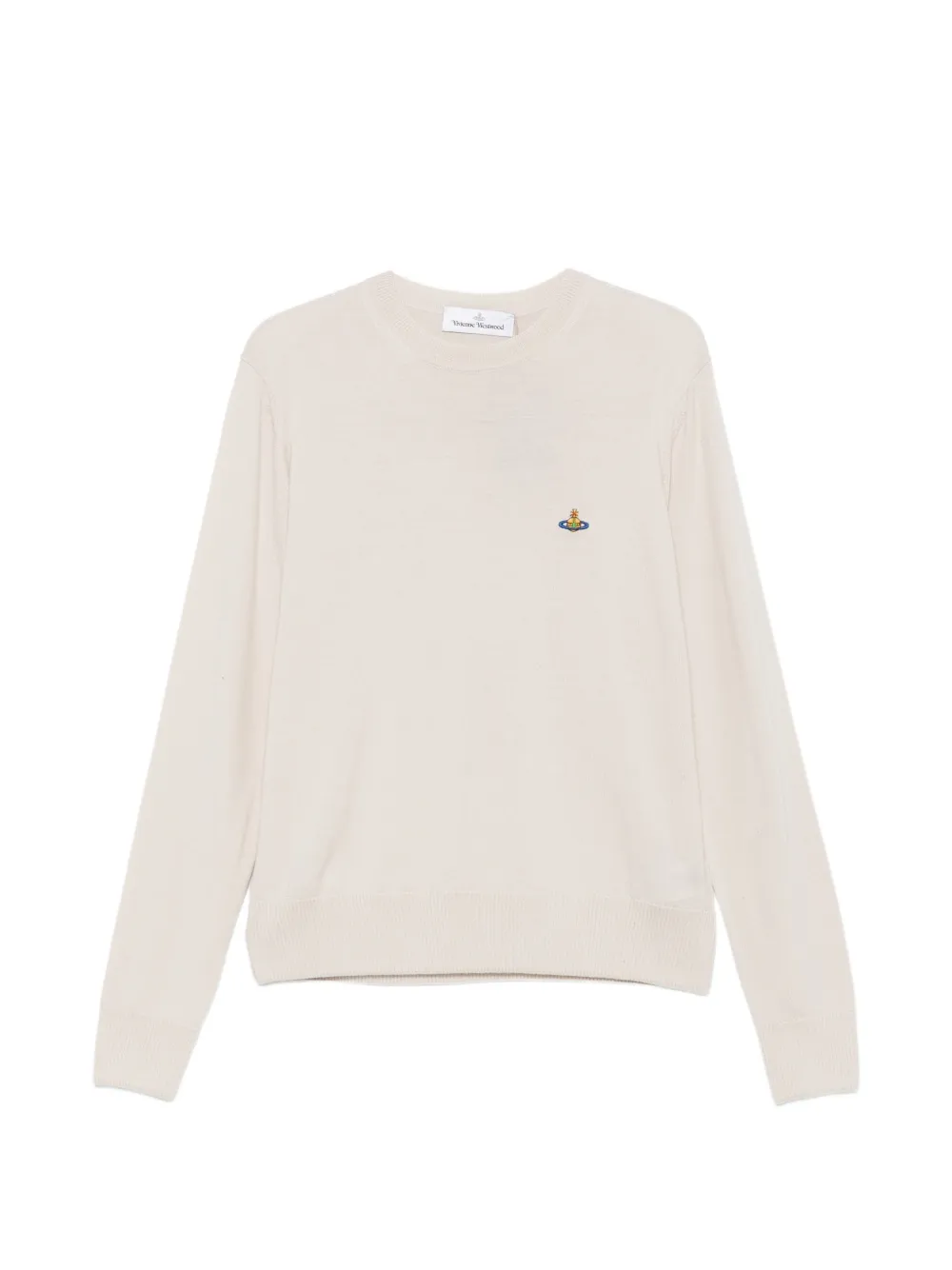 Vivienne Westwood Orb-embroidered sweater Beige