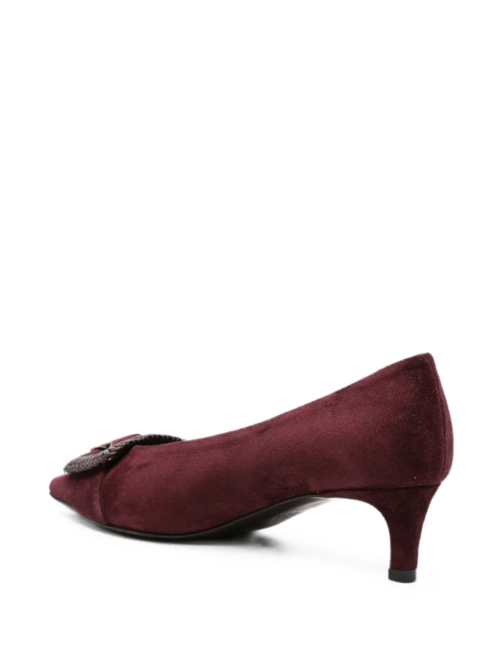 Roberto Festa buckle-detail pointed-toe leather heeled pumps Rood