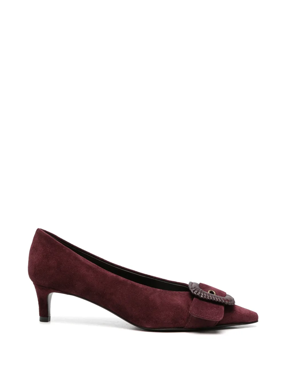 Roberto Festa buckle-detail pointed-toe leather heeled pumps Rood