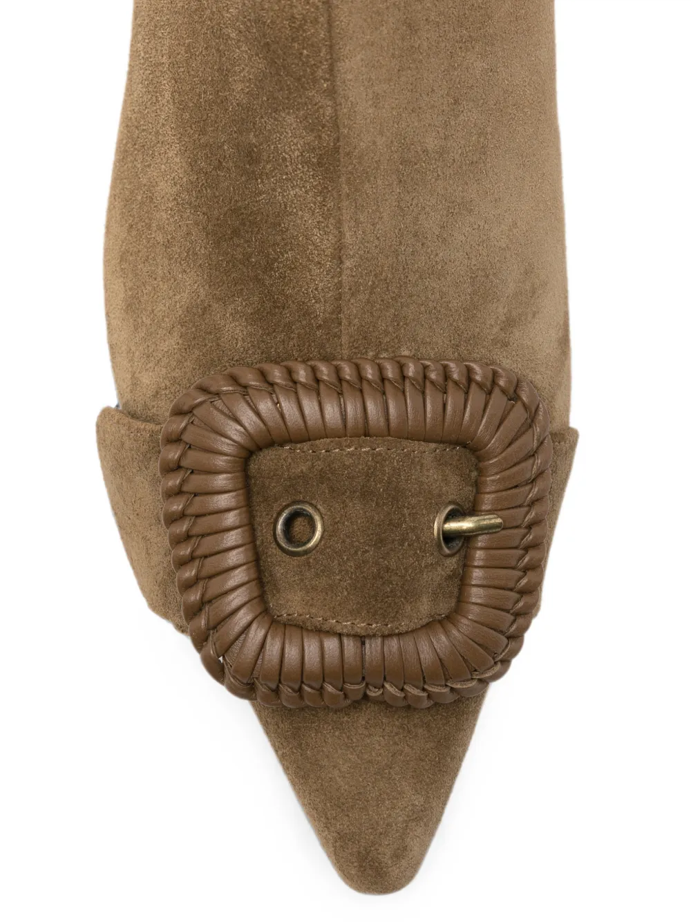 Roberto Festa buckle-detail pointed-toe leather ankle boots Bruin