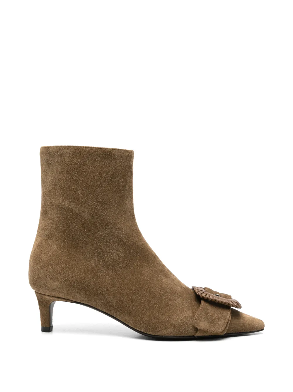 Roberto Festa buckle-detail pointed-toe leather ankle boots Bruin