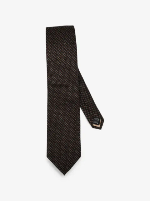 Pal Zileri micro-checked silk tie