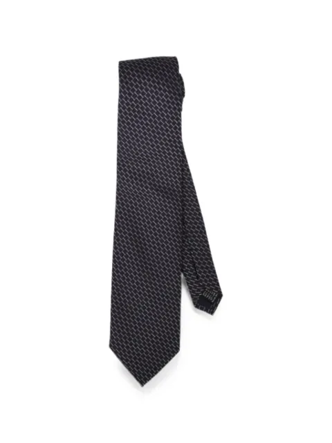 Pal Zileri geometric-pattern silk tie