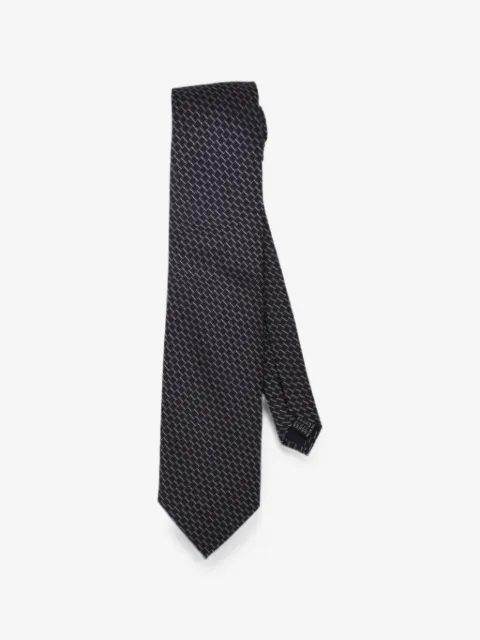 Pal Zileri geometric-pattern silk tie