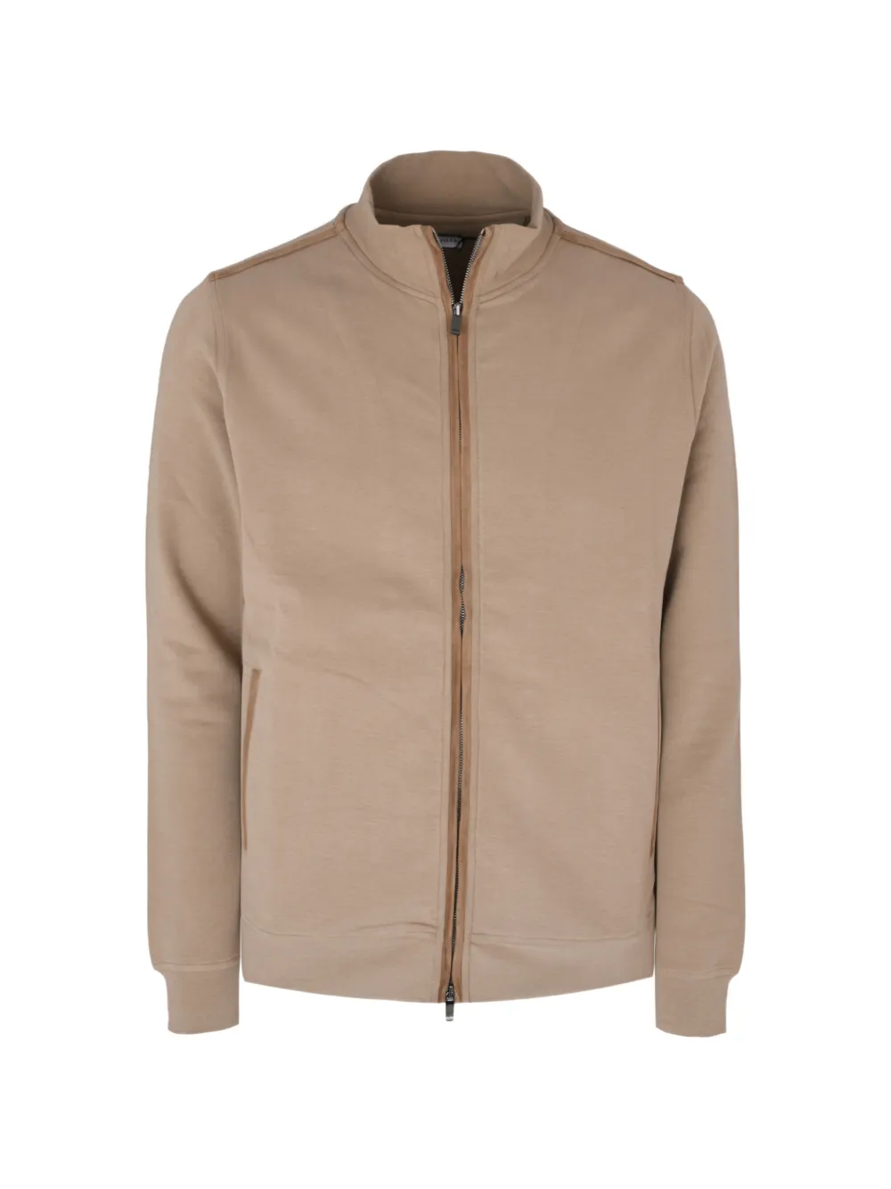 Pal Zileri high-neck zip-up sweatshirt - Nude