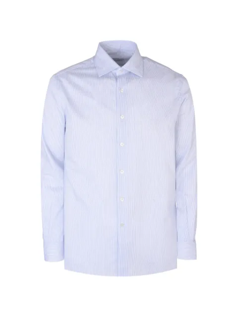 Pal Zileri camisa de algodón con rayas estampadas