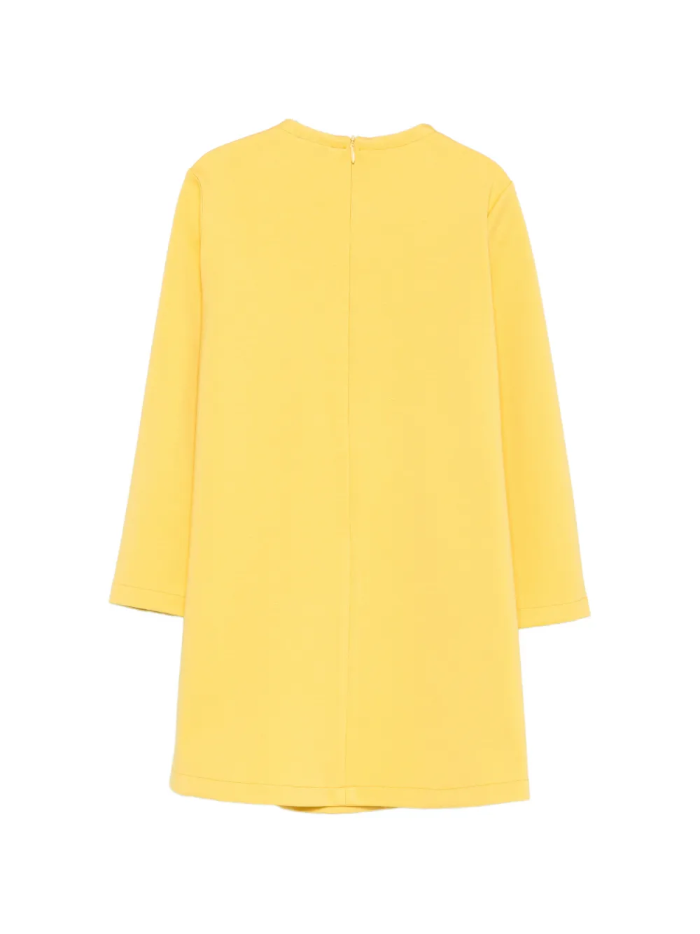 Il Gufo bow-detail ruffled dress Geel