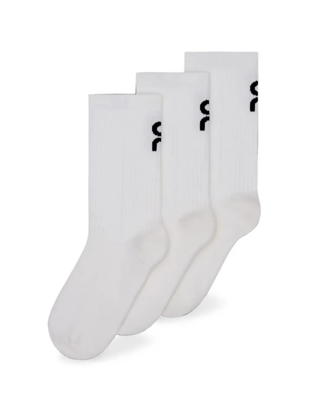 on running kids logo-print socks pack (pack of three) - Weiß