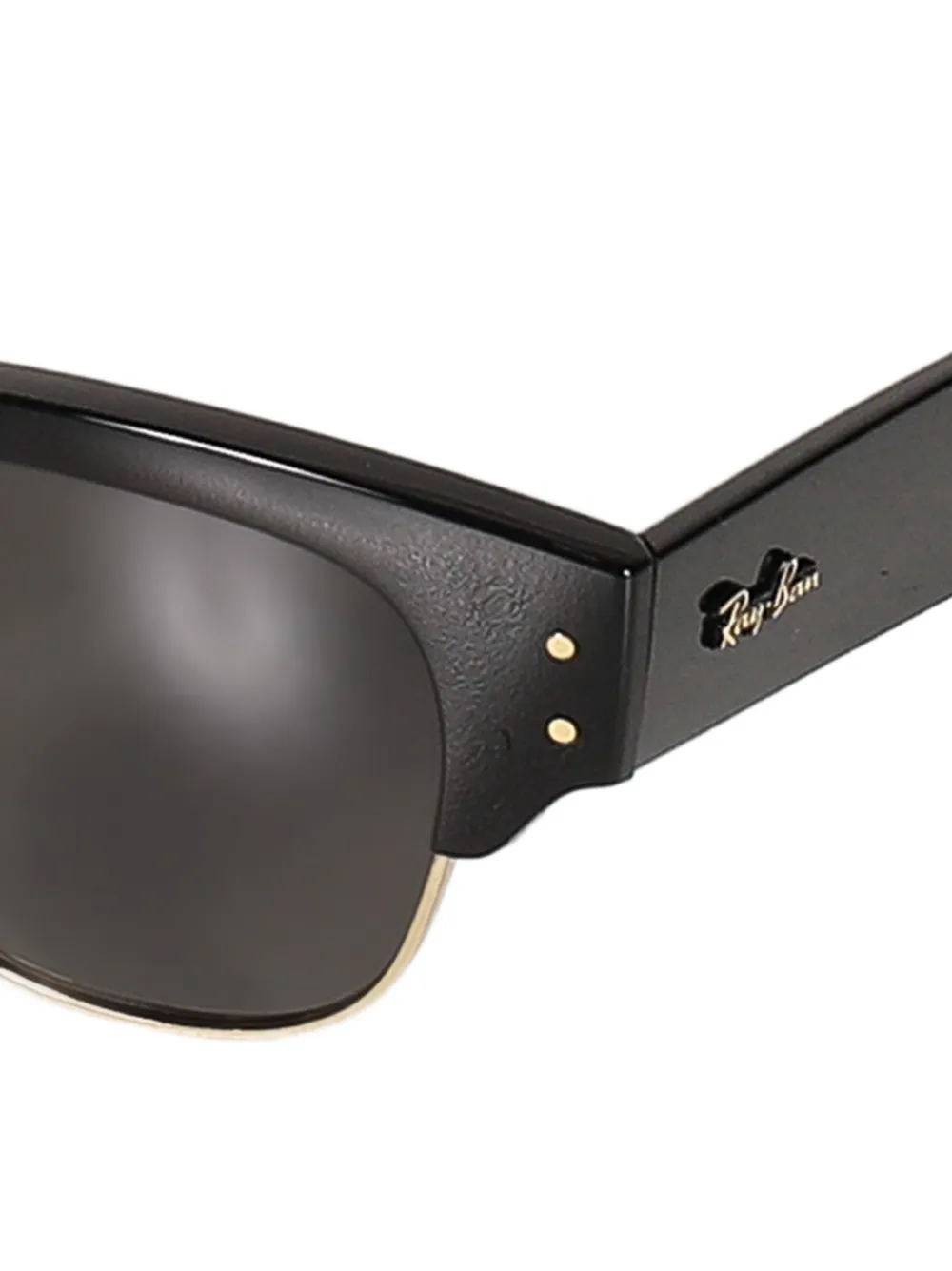 Ray-Ban x A$AP ROCKY Mega Clubmaster Blacked Out zonnebril Zwart