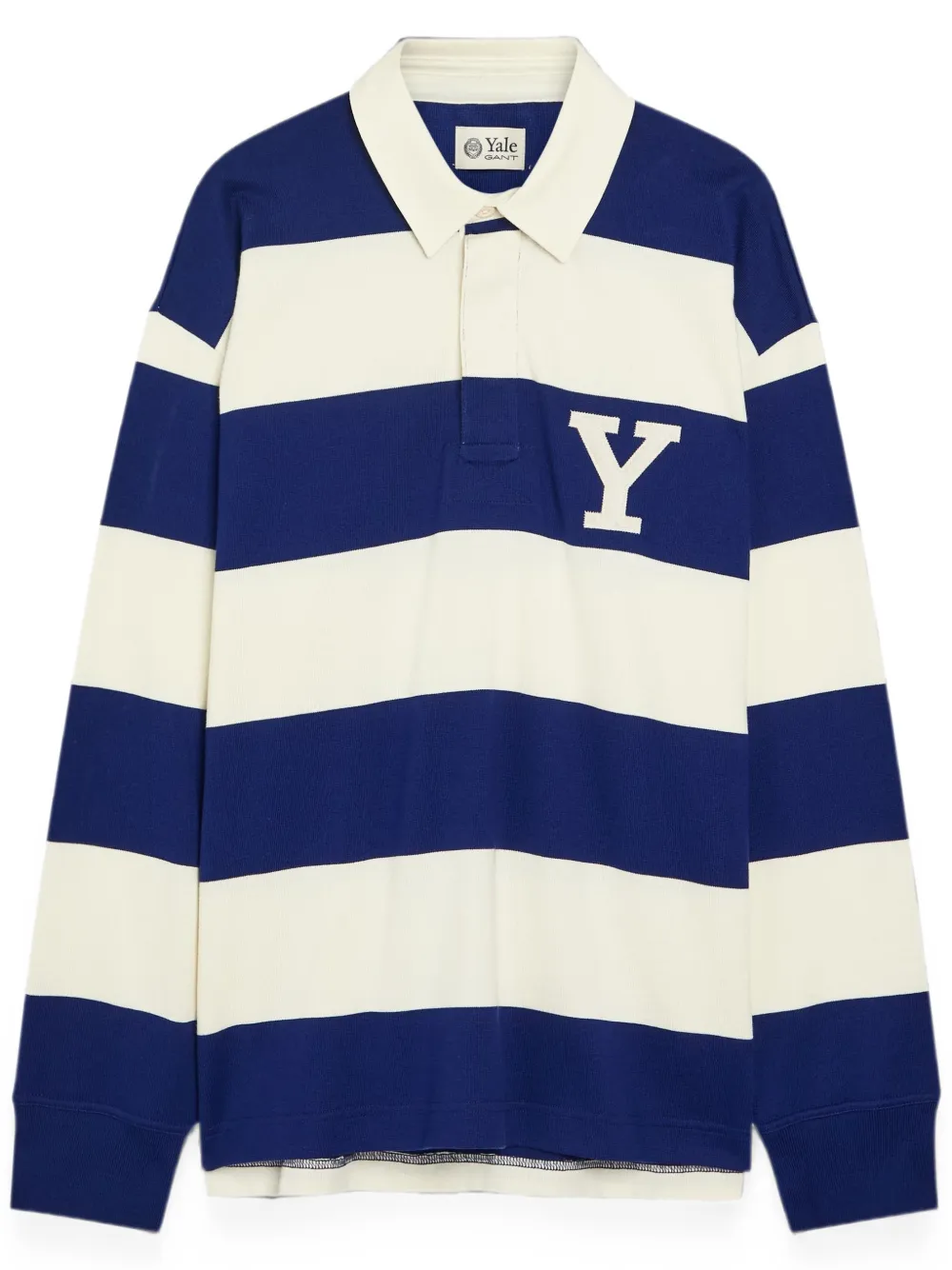 Gant Yale gestreept poloshirt Blauw