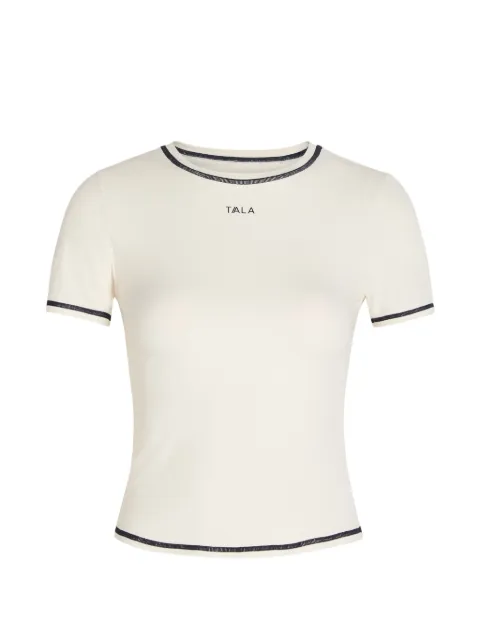 Tala contrast-stitch logo-print T-shirt