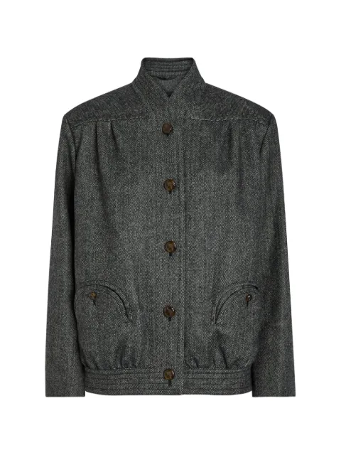 Blazé Milano Coiba herringbone-pattern Smiley-pocket jacket