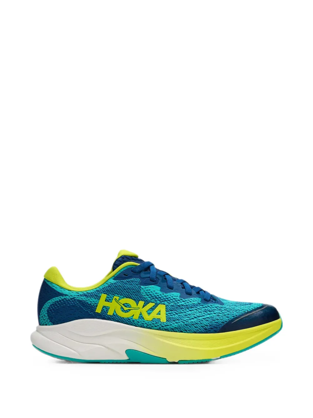 HOKA KIDS Rincon 4 lace-up sneakers - Blu