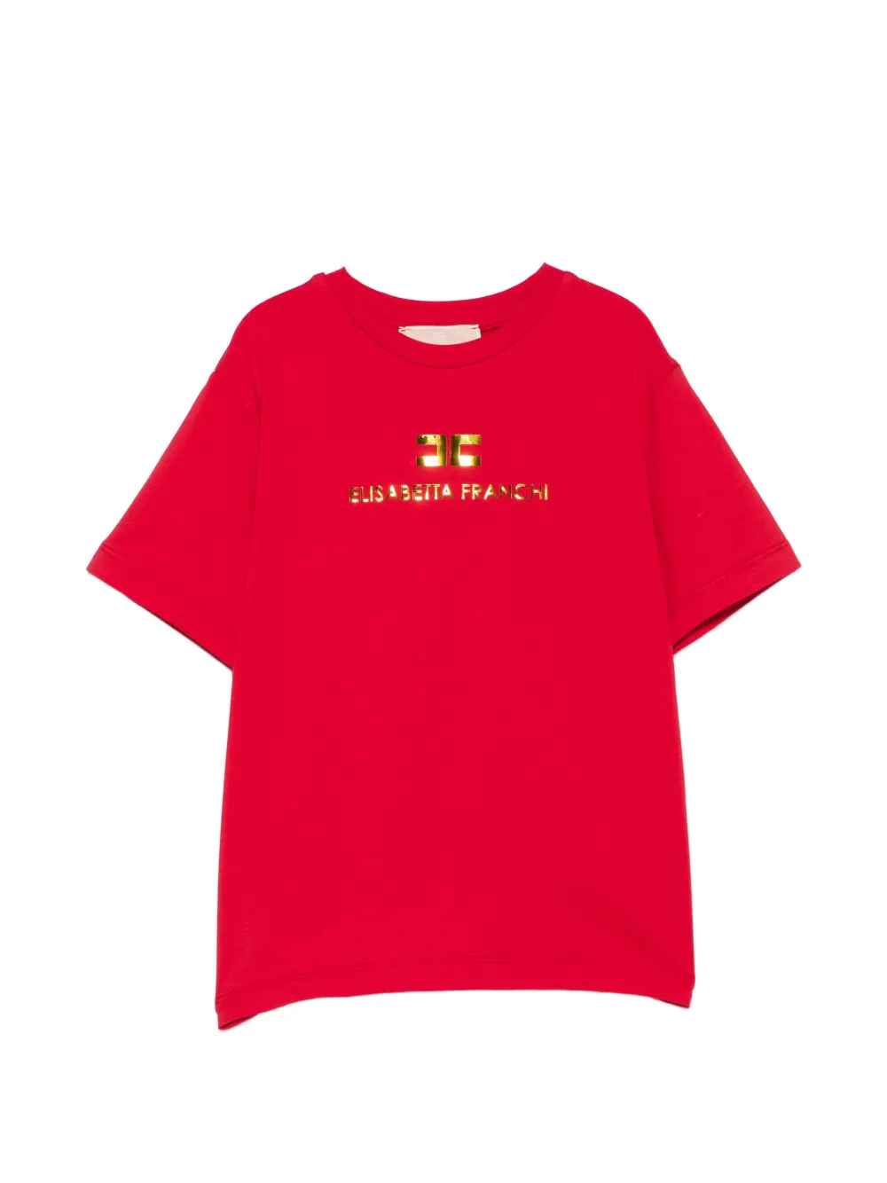 Elisabetta Franchi La Mia Bambina logo-print T-shirt - Rosso