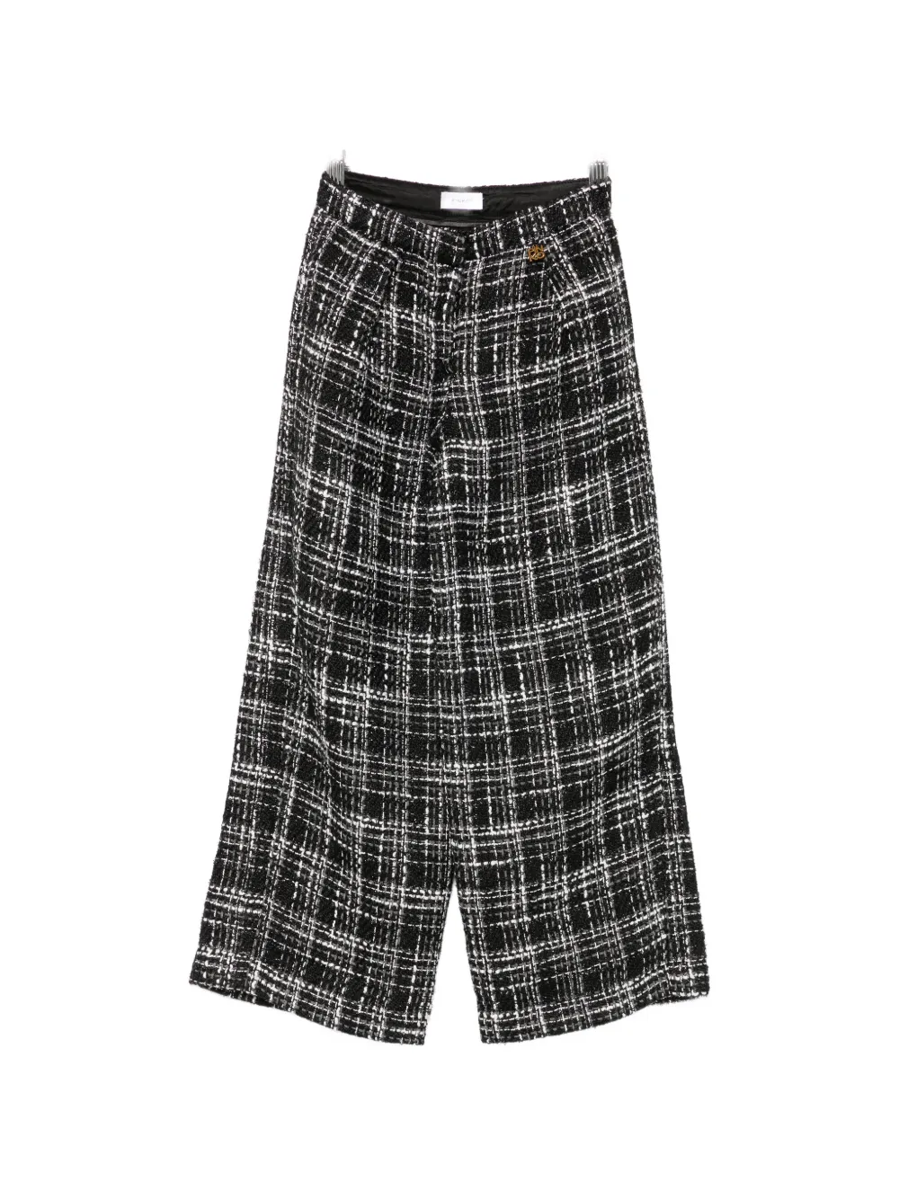 Pinko Kids' Wide-leg Trousers In ブラック