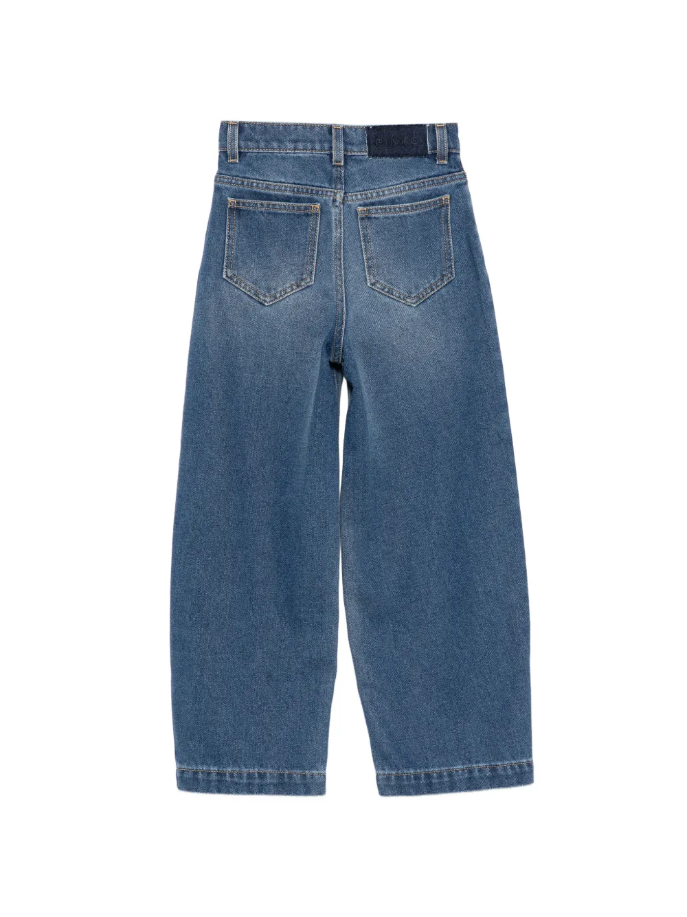 Pinko Kids Jeans met riemlussen Blauw