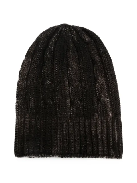 Avant Toi cable-knit ribbed-trim beanie hat