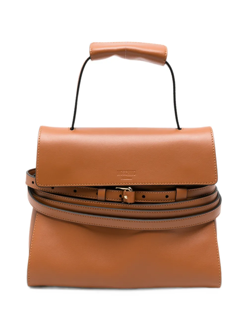 Moschino belt-detail tote bag - Marrone