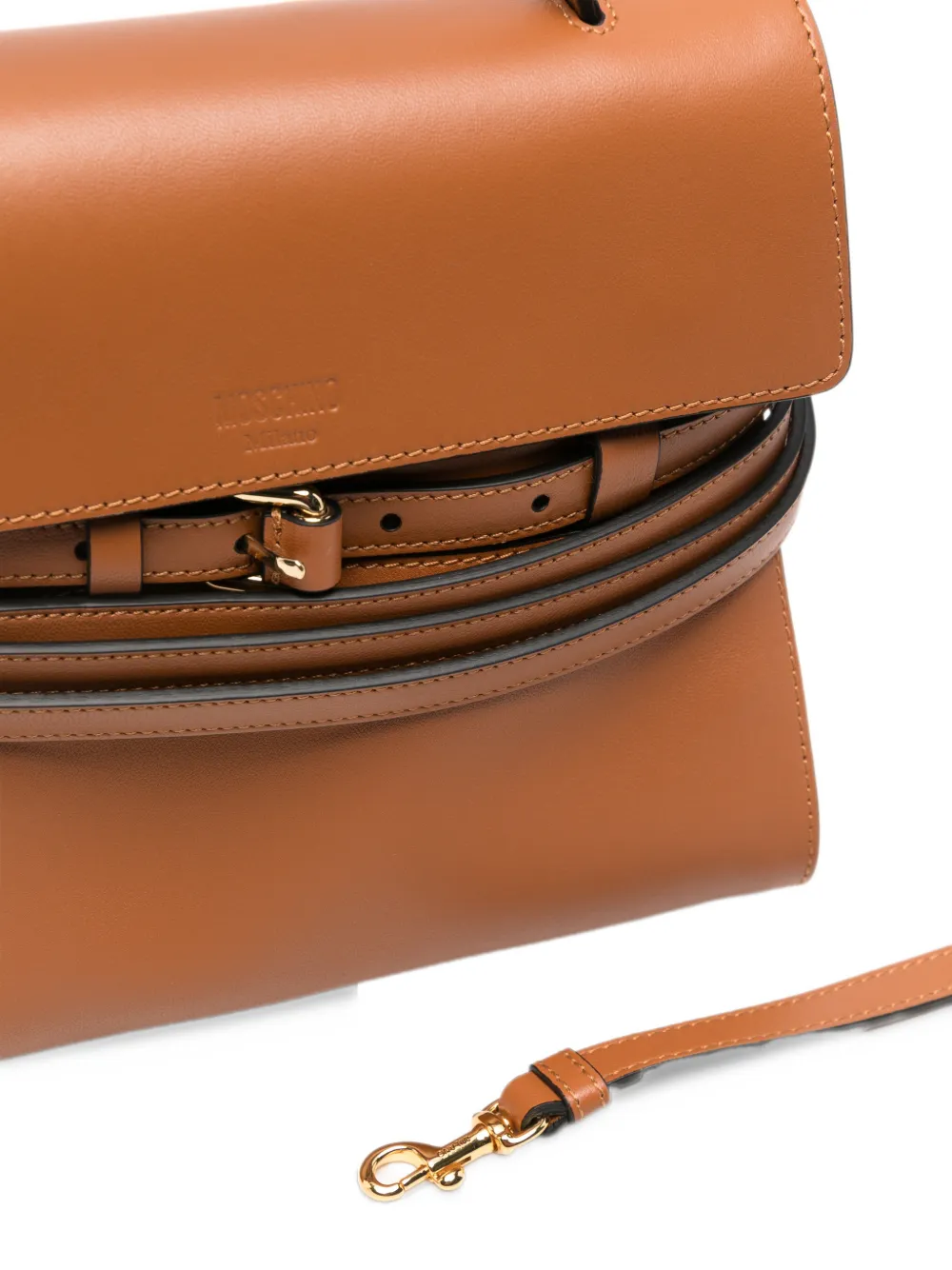 Moschino belt-detail tote bag Bruin