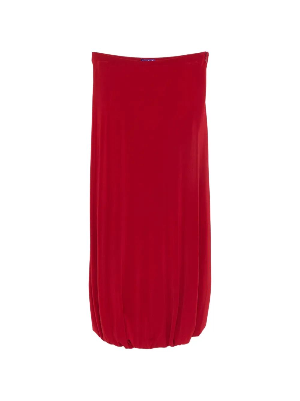 Jean Paul Gaultier draped asymmetric skirt Rood