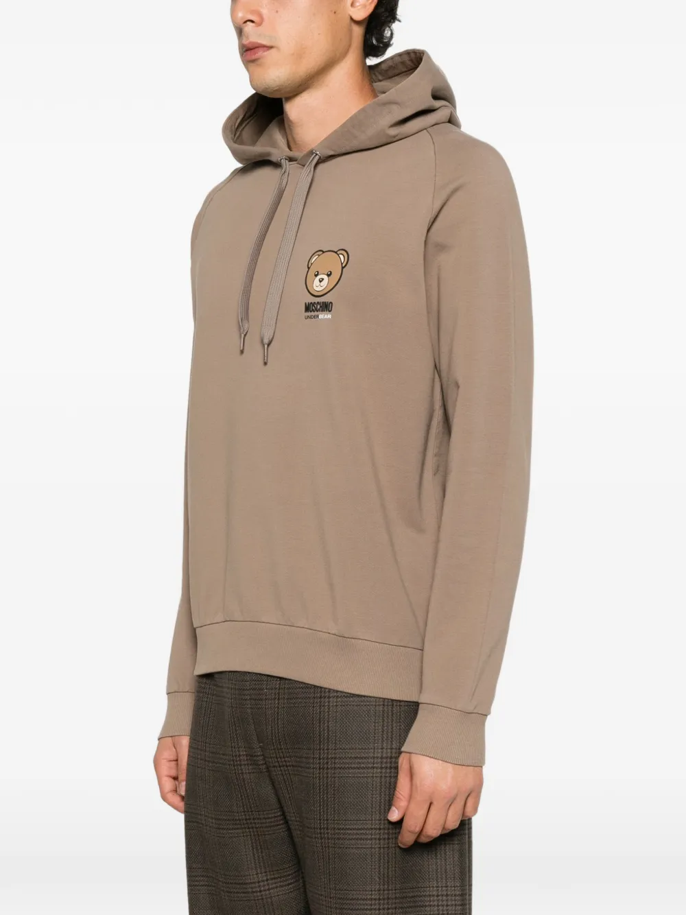 Moschino Teddy Bear-patch hoodie Beige
