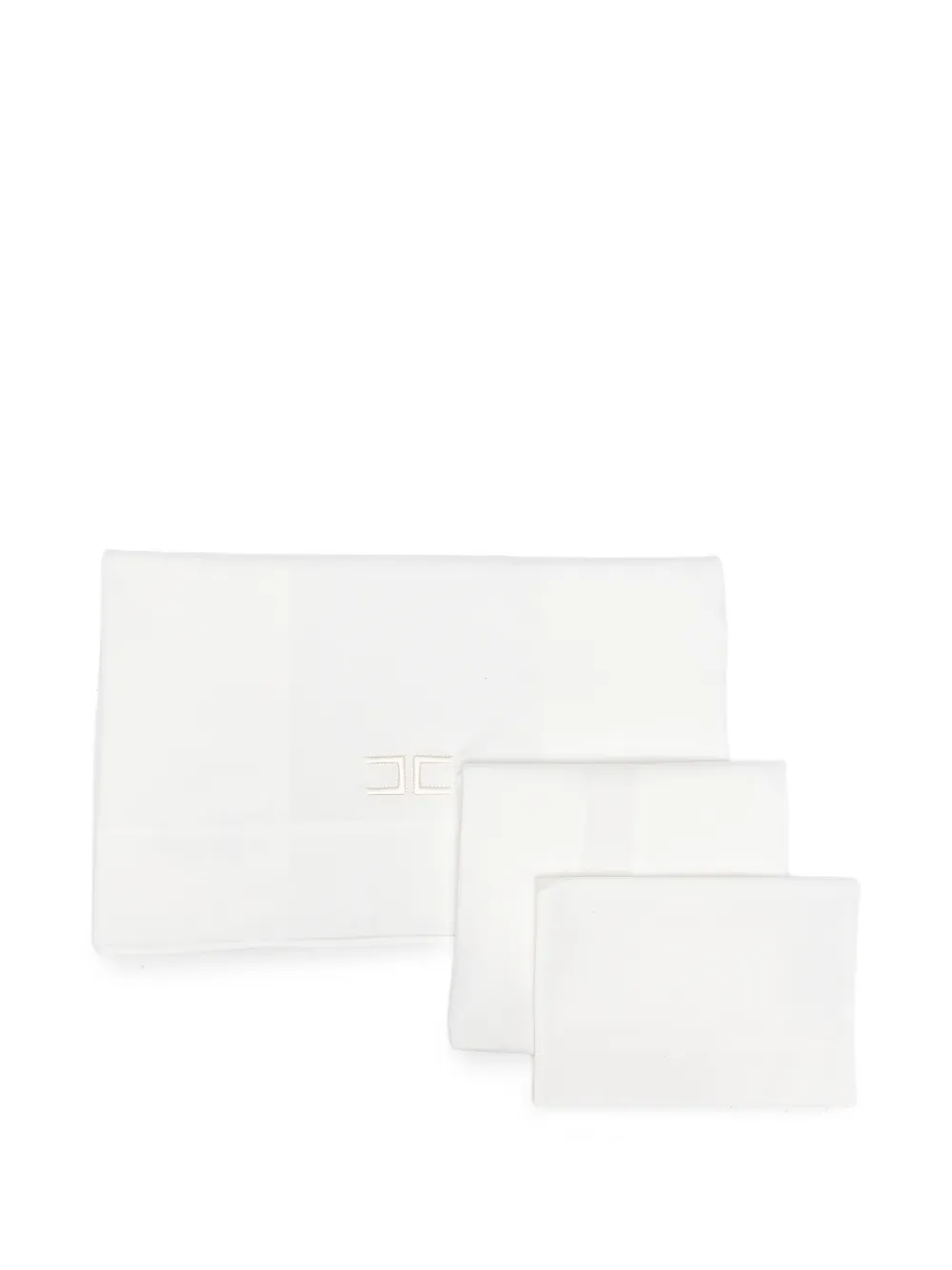 Elisabetta Franchi La Mia Bambina logo-embroidered bedding set - Bianco